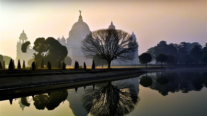 Foggy, Winter, Victoria Memorial, Calcutá, índia, Bing, 4k Visualizações:2674