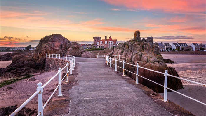 Jersey Island, St Clement, Coast, Port, Sunset, Bing, 4K Vues:2205