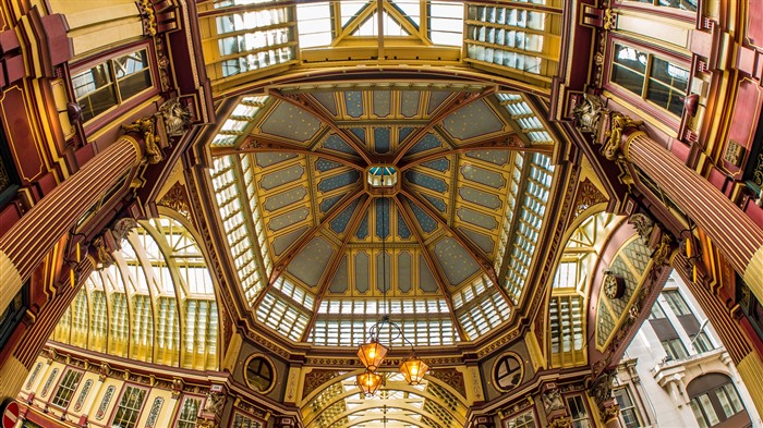 Leadenhall Market, Building, Londres, Reino Unido, Bing, 4K Visualizações:2056