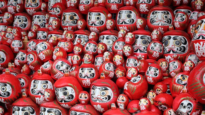 Kachi Daruma del templo Katsuoji, ciudad de Minoh, prefectura de Osaka, Bing, 4K Vistas:3050