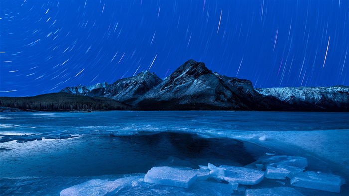 Glacier, lac Minnewanka, Alberta, Canada, Bing, 4K Vues:2290