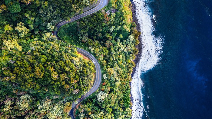 Road to Hana, Bay, Maui, Hawai, EE. UU., Bing, 4K Vistas:2990