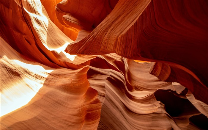 Curvado, roca roja, Antelope Canyon, Arizona, EE. UU., 5K Vistas:3057