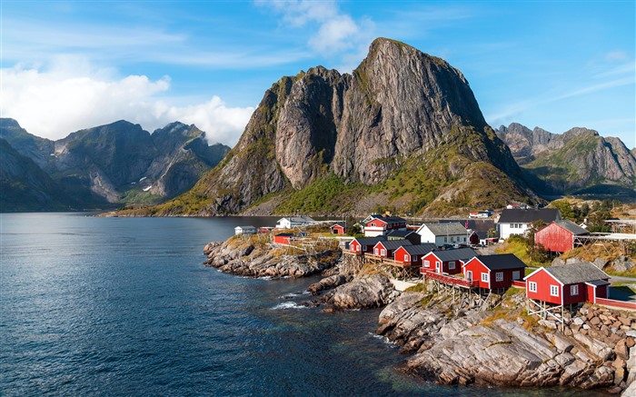 Aldeia de pescadores, porto, viagens, Hamnoy, Noruega, 5K Visualizações:3477