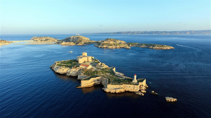 Castillo, Calanca, Marsella, Estuario de Rhone, Bing, 4K Vistas:2100