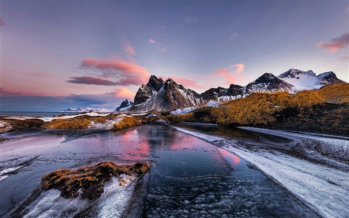 Purple Coast Winter Snow Vestrahorn Iceland 5K Views:3378 Date:2024/3/14 15:22:04