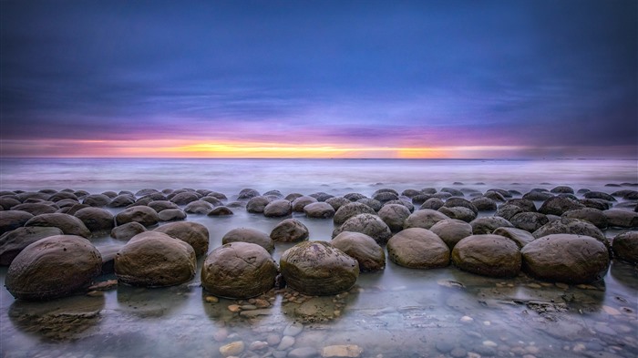 Sunset, Bolle Ball Beach, Mendocino, California, Bing, 4K Vistas:1476