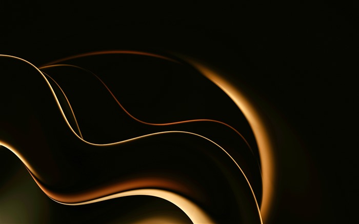 Oro, resplandor, abstracto, gradiente, curva, diseño, 5k Vistas:2817