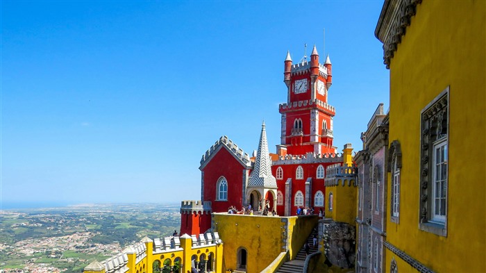 Peña Palace, Castle, Sintra, Portugal, Bing, 4K Vistas:1626