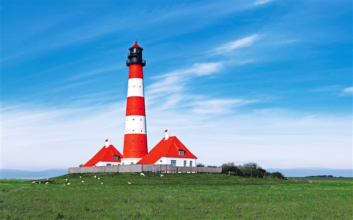 Outdoors Grass Westerheversand Lighthouse Germany 5K Views:3108 Date:2024/6/7 13:20:41