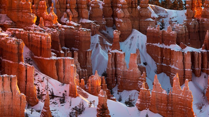 Red Rock, Canyon, Snow, Winter, Utah, EE. UU., Bing, 4K Vistas:1831