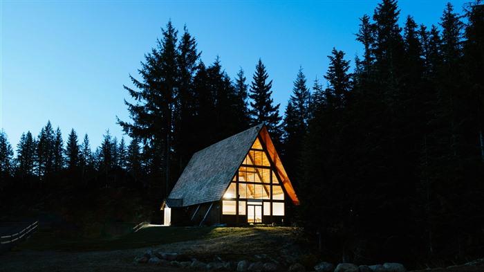 Wood House, Mount Hood, Oregon, EE. UU., Bing, 4K Vistas:2296