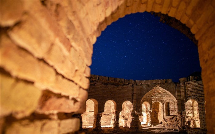 Deir Gchin, Inn, Night, Starry, Provincia de Qom, Irán, 5k Vistas:2197