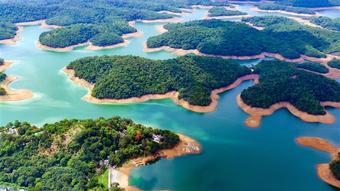 Summer, presa, las montañas del lago, Kerala, Bing, 4K Vistas:2060