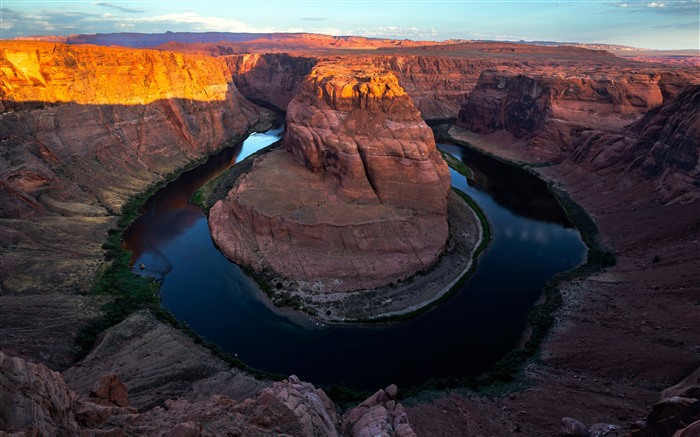 Sunset Red Rock Horseshoe Bend Arizona USA 5K Views:1156 Date:2024/8/7 2:19:31