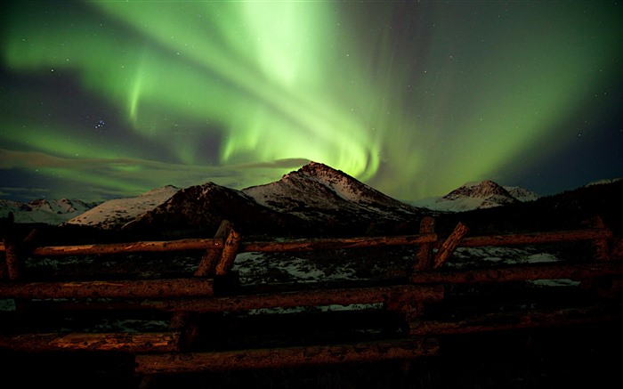 Green Aurora Flattop Recreation Area Alaska USA 5K Views:572 Date:2024/9/30 14:27:28