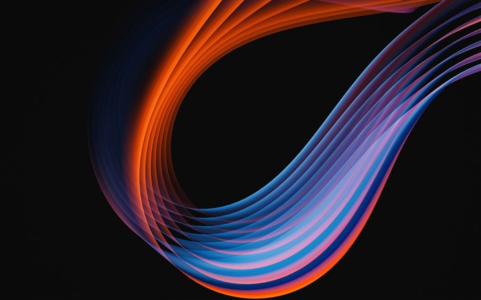 Ribbon Curve Interweaving Gradient Abstract Dark 5K Views:458