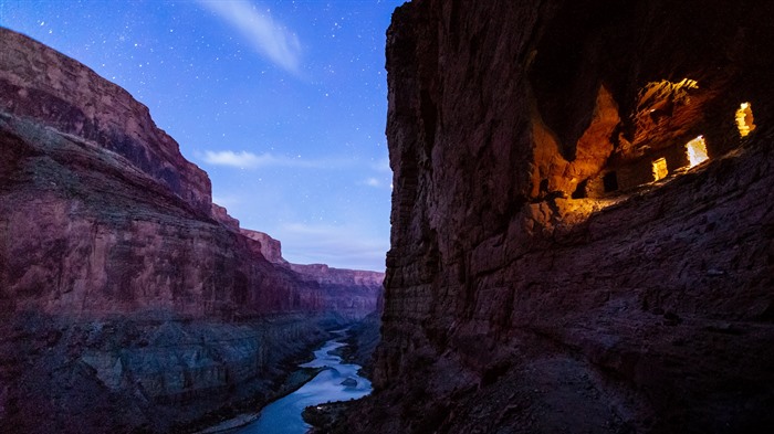 Celeiros ancestrais de Pueblo, Parque Nacional Grand Canyon, Arizona, Bing, 4K Visualizações:1077