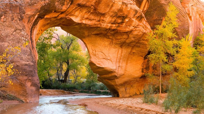 Coiote Gulch, Glen Canyon, Utah, EUA, Bing, 4K Visualizações:1930