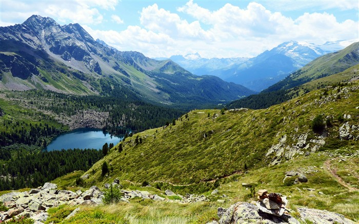 Valley, lac, Alpe Campo, Rimasco, Poschiavo, Suisse, 5K Vues:317