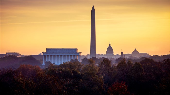 Autumn, Sunrise, National Mall, Washington, DC, Bing, 4K Visualizações:803