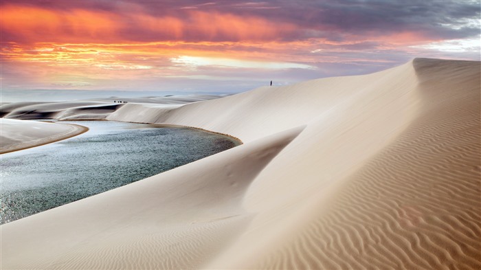 Brazil Maranhao State Maranhenses National Park Sunset Bing 4K Views:1415 Date:2024/11/1 9:14:37