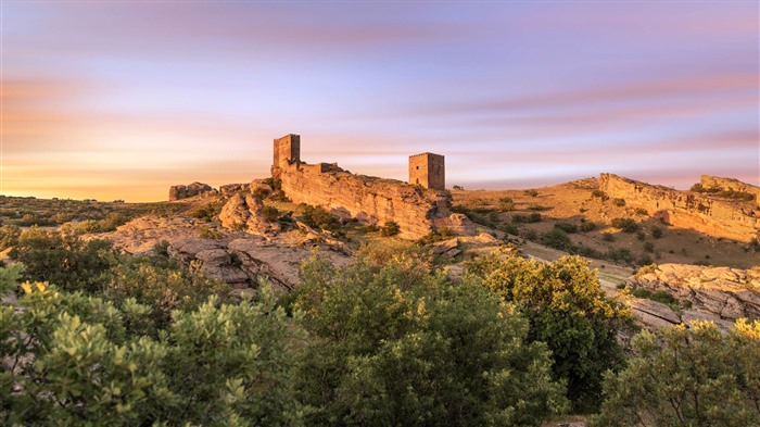 Castillo de Zafra, provincia de Guadalajara, Espa?a, Bing, 4K Vistas:1246