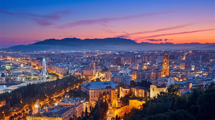 Finales de la Copa Davis, Sunset, Málaga, Andalucía, Espa?a, Bing, 4K Vistas:1237