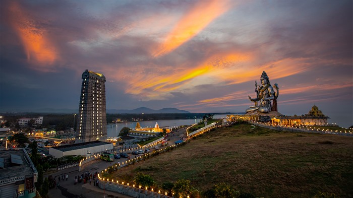 Templo Murudeshwara, Murdeshwar, Karnataka, Bing, 4K Vistas:1250