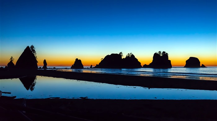 Shi Shi Beach, Parque Nacional Olímpico, Washington, Bing, 4K Vistas:1430