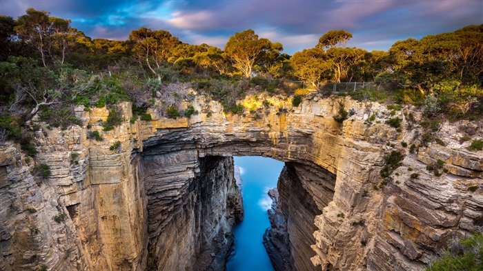 Tasman Arch, Sunset, Tasmania, Austrália, Bing, 4K Visualizações:1184