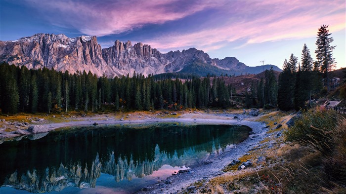 Forest Park Trees Mountains Rocks Lake Reflection 5K Views:1650 Date:2024/12/14 5:01:47