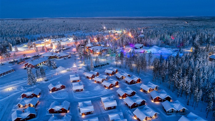 Aldeia do Pai Natal, Rovaniemi, Lapónia, Finlândia, Bing, 4K Visualizações:786