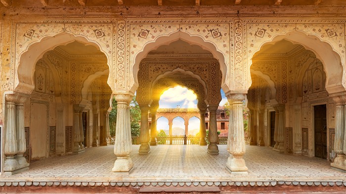 Sattais Katcheri, Amber Fort, Rajasthan, India, Bing, 4K Vistas:1110