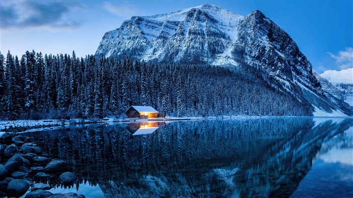 Snow Winter House Dark Forest Lake Louise Winter 5K Views:1933 Date:2024/12/6 12:04:19