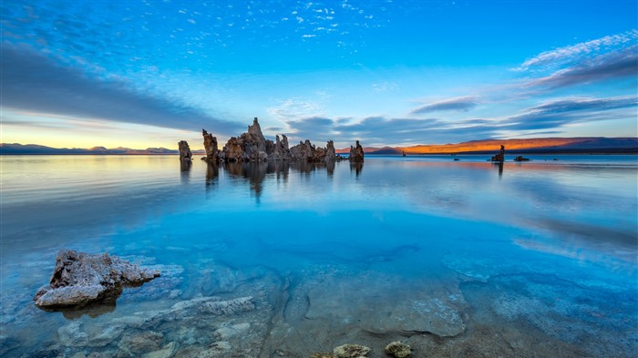 Formación Tufa, Mono Lake, California, EE. UU., Bing, 4K Vistas:1525