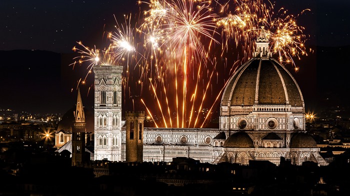 Ano Novo, Eva, Fireworks, Florence, Toscana, Bing, 4K Visualizações:971